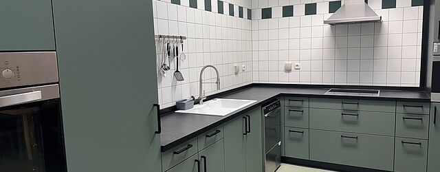Bild unserer neuen Lehrküche in unserer Rehaklinik